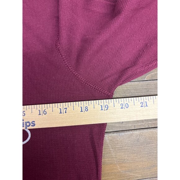 Original Doughnuts Deadlifts Long Sleeve Shirt Medium Burgundy - Picture 5 of 5